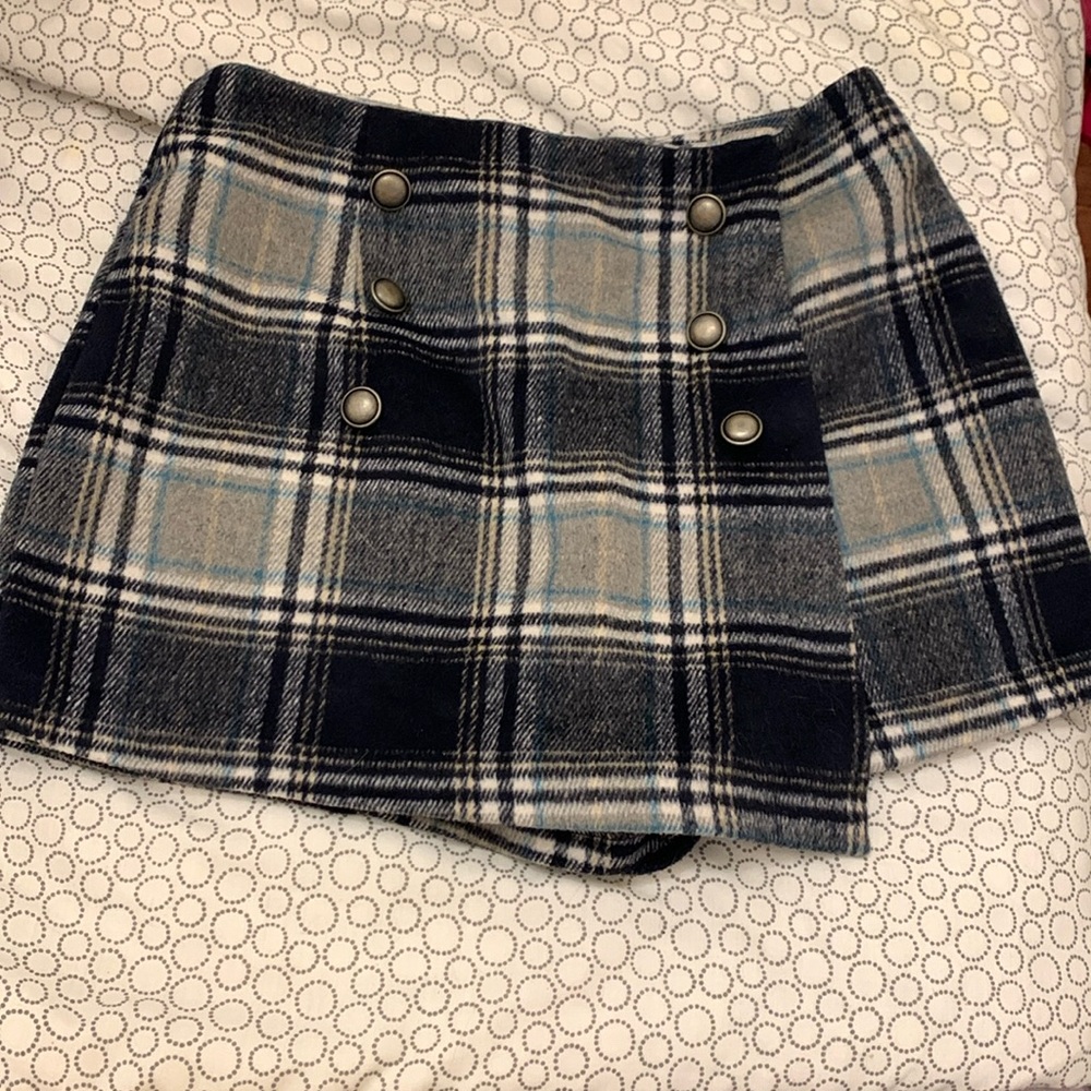 Plaid Skort